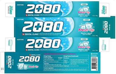 Aekyung 2080 Fresh Up 120g.jpg Label - Aekyung 2080 Fresh Up 120g